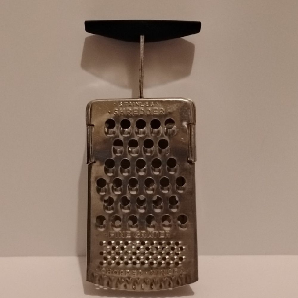 P-005 Vintage Stainless Steel Vegetable Slicer Grater Chopper Mincer Shredder